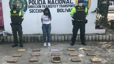 Photo of Mujer que viajaba con 24 paquetes de marihuana en bus interdepartamental fue capturada en Gambote