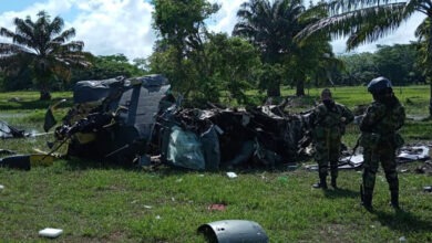 Photo of Cinco policías muertos tras accidente de un helicóptero en el Sur de Bolívar