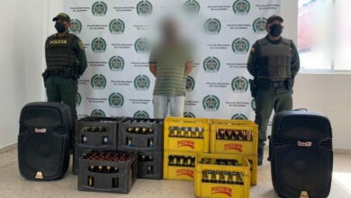 Photo of Hombre fue capturado por hurtar 10 canastas de cervezas y 02 bafles portátiles